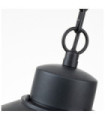 Copenhagen outdoor wall light Transparent glass, 304 stainless steel Black