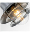 Copenhagen outdoor wall light Transparent glass, 304 stainless steel Silver