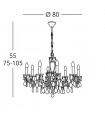 VICTORIA 2 Chandelier 8 lights - 2
