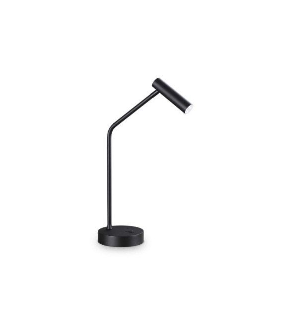 Lampada da tavolo LED Easy in metallo nero