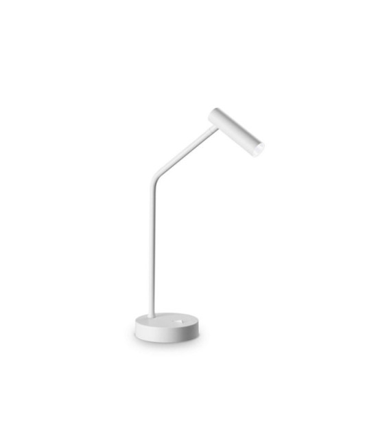 Lampada da tavolo Easy LED in metallo bianco