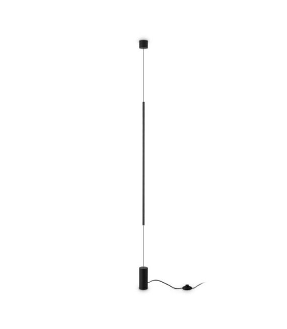 FILO LED pendant light Glass, Metal, Black PVC