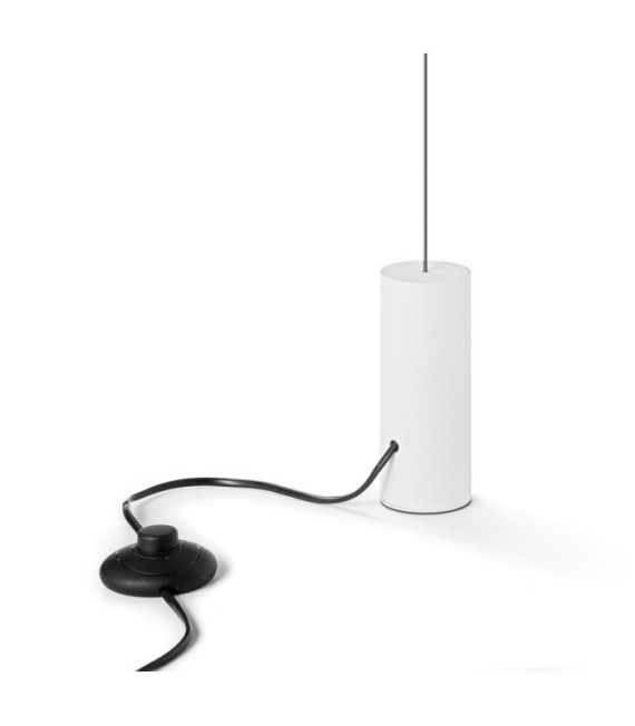 FILO LED pendant light Glass, Metal, White PVC