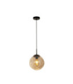Suspension Punch Acier doux,verre Noir