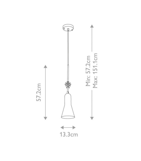 Suspension Etoile Résine,Acier Noir mat, feuille d'or