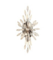 Peacock wall light Mild steel, crystal Chrome