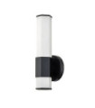 Wall light Bathroom Hinkley Steel, opal frosted glass Matt black