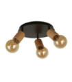 Multiple spotlight Spinny Mild steel Matt black, natural