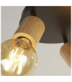 Multiple spotlight Spinny Mild steel Matt black, natural
