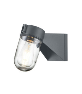 Portofino aplique exterior Vidrio, Acero inoxidable Gris