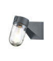 Portofino exterior wall light Glass, Stainless steel Gray