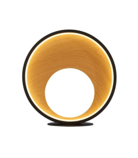 Lampada da tavolo Curio LED Acciaio dolce, silicone Nero, Marrone