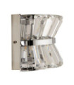 Applique murale Uptown Acier doux,verre Chrome