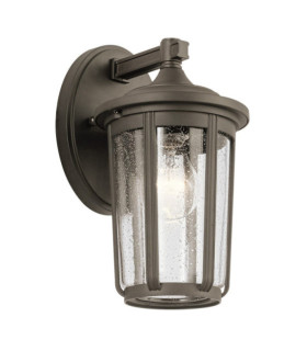 Kichler exterior wall light Aluminum, transparent grained glass Old Bronze