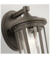 Kichler exterior wall light Aluminum, transparent grained glass Old Bronze