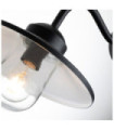 Klampenborg outdoor wall light Transparent glass, 304 stainless steel Black