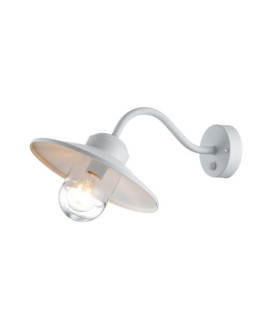 Lampada da parete per esterni Klampenborg Vetro trasparente, acciaio inossidabile 304 Bianco