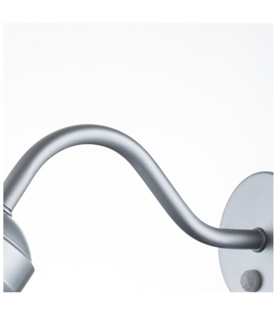 Klampenborg aplique de exterior Vidrio transparente, acero inoxidable 304 Plata