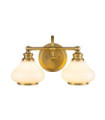 Hinkley wall light Glass, Steel Brushed brass
