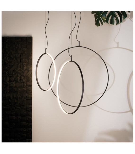 CIRCUS LED-Pendelleuchte aus Metall, weißem Kunststoff