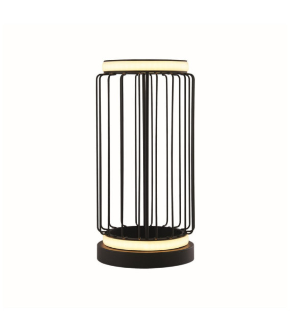Circolo LED table lamp Aluminium, mild steel White, black sand