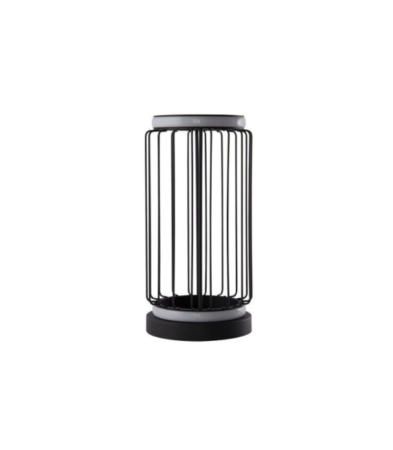 Lámpara de mesa LED Circolo Aluminio, acero dulce Blanco, negro arena