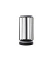 Circolo LED table lamp Aluminium, mild steel White, black sand