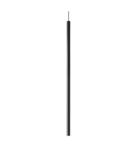 Lampada a sospensione ultrasottile Metallo, Alluminio Nero opaco