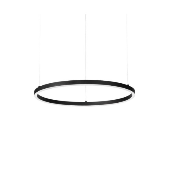 ORACLE Lámpara colgante LED Metal, plástico, aluminio Negro