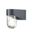 Porto exterior wall light Glass, Gray stainless steel