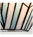 Alderley wall light Art glass, steel Vintage bronze