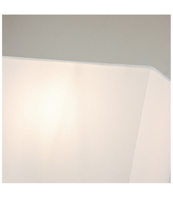 Swirl wall light Lampshade in linen, steel, bone white resin