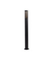 Batton outdoor floor lamp Stainless steel Matte black, Smoked
