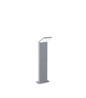 Garden bollard Metal Style, Gray Aluminum