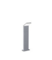 Garden bollard Metal Style, Gray Aluminum