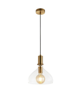 Margarita pendant light Mild steel, glass Brass