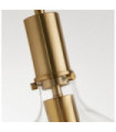 Margarita pendant light Mild steel, glass Brass