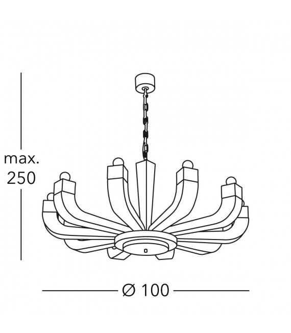 RIVIERA Chandelier 10 lights - 4