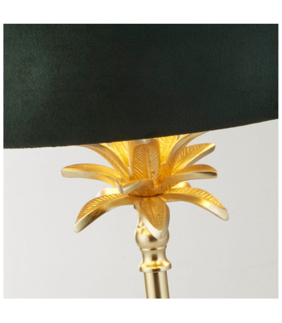 Palm Tischlampe Weichstahl Satiniertes Messing
