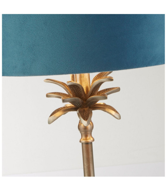 Lampada da tavolo Palm in acciaio dolce nichel anticato