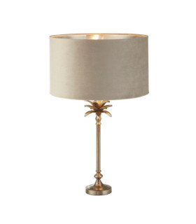 Palm Table Lamp Mild Steel Antique Nickel