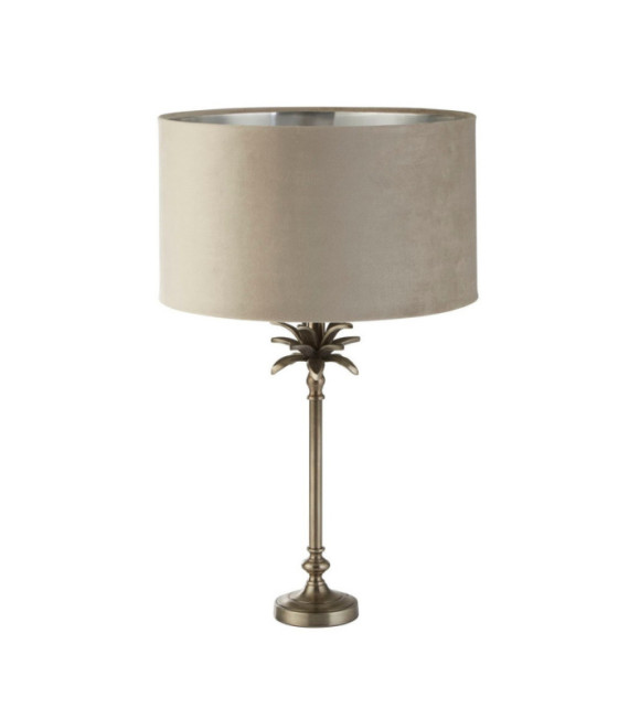 Palm Tischlampe, Weichstahl, Antik-Nickel