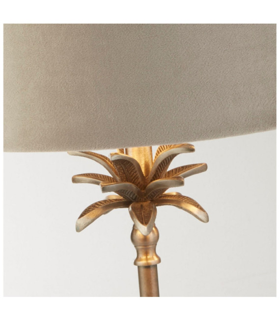 Lámpara de mesa Palm Acero dulce Níquel antiguo