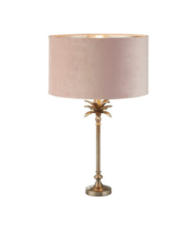 Palm Tischlampe, Weichstahl, Antik-Nickel