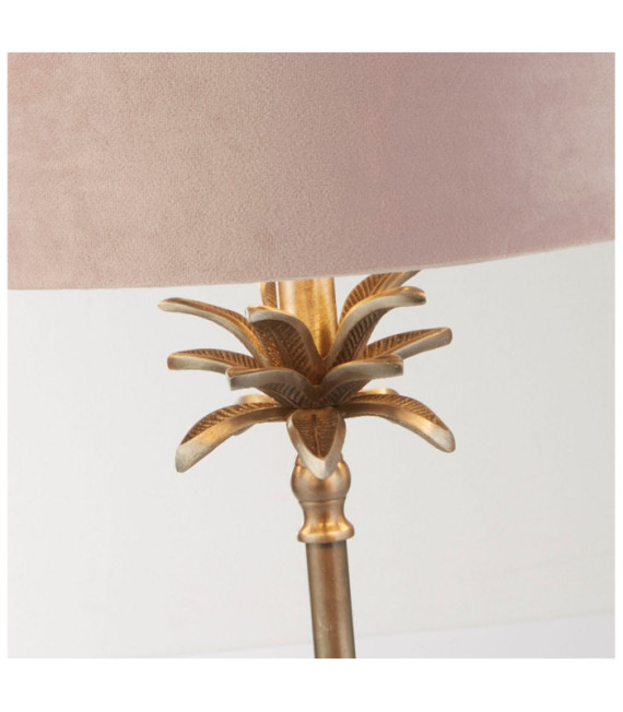 Palm Table Lamp Mild Steel Antique Nickel