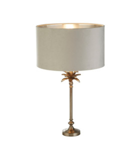 Palm Tischlampe, Weichstahl, Antik-Nickel