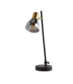 Lampe de table Westminster Acier doux Laiton satiné,Fumé,Noir