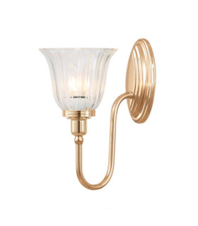 Lampada da parete Blake Vetro, Alluminio Oro Rosa