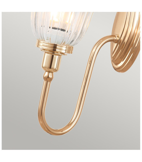 Blake wall light Glass, Aluminum Rose Gold