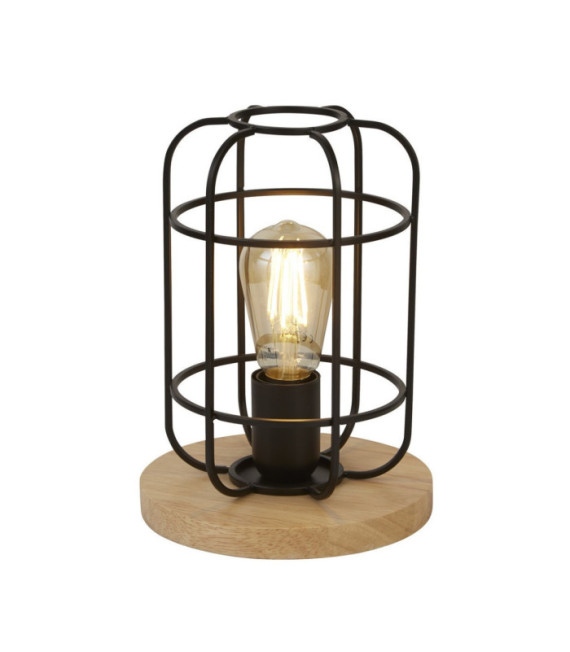 Vision Tischlampe, Weichstahlholz, Mattschwarz